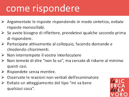 Selezione In Azienda E Colloquio Di Lavoro