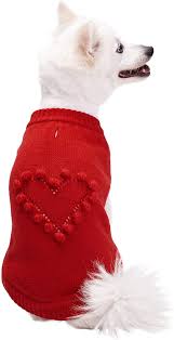 In the colder months of the year sweaters are used to keep you warm and are a must, so why not try your hand at making one of these beautiful sweaters for yourself and those you love. Amazon Com Blueberry Pet For Love Of Pets Red Heart Designer Dog Sweater Back Length 14 Pack Of 1 Clothes For Dogs Pet Supplies