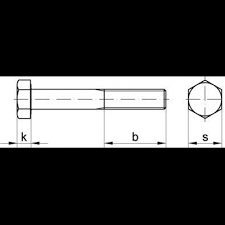 Kurze abmessungen zum teil gewinde bis kopf. Sechskantschraube Din931 M36x290 10 9 Blank 4043952214497 Lutzgruppe