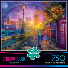The pieces are cut take in a stunning autumn view of neuschwanstein castle in southern germany in this beautiful 750 piece puzzle from buffalo games. Buffalo Games Cities In Color London Rain 750 Piece Jigsaw Puzzle Walmart Com Walmart Com
