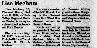 Lisa Mecham (1977-1992)