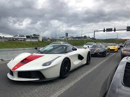 Battle lamborghini miura concept '06 vs lamborghini aventador sv at highlands. Ferrari Laferrari Koenigsegg Hundra Ferrari F12 Tdf And Lamborghini Aventador Cruising In Auckland Nz Carporn