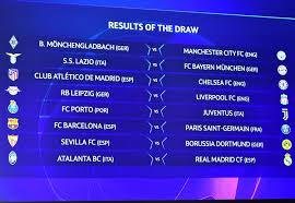Jadwal babak 16 besar liga champions 2019/2020 leg 1 dan leg 2 lengkap jam tayang siaran langsung di sctv. Sbotop Hasil Drawing Dan Jadwal Lengkap Babak 16 Besar Liga Champions