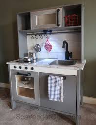 Ikea Play Kitchen Hack With A Shiplap Backsplash Ikea Play Kitchen Shiplap Backsplash Play Kitchen