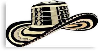 Sombrero Vueltiao Canvas Print In 2021 Cool Hats Colorful Prints Print Images