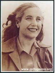 Evita Peron smiles After Perón&#39;s inauguration as President, the workers lost and missed their direct contact, their personal relationship ... - big1