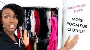 Find out some small closet hacks and tips to help you use boxes to organize your jeans and pants, and place them right under the hanged clothes! How To Fit Lots Of Clothes In A Small Space Small Closet Storage Ideas Youtube