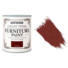 If you're using annie sloane chalk paint, choose the wax produced by the same brand for the best results. Rust Oleum Fire Brick Chalky Paint 750ml Shabby Chic Furniture Sprayster
