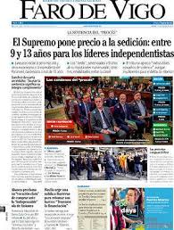 Periodico Faro De Vigo Faro Periodicos De Espana Periodismo