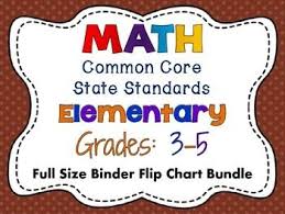 Math Common Core Standards Grades 3 5 Full Size Flip Chart