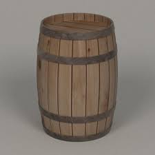 Wooden Barrel 3d Model By Bescec Wooden Barrel Barrel Wooden