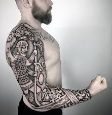 Norse god of the sea tattoo. Top 51 Valknut Tattoo Ideas 2021 Inspiration Guide Norse Tattoo Scandinavian Tattoo Viking Tattoo Sleeve