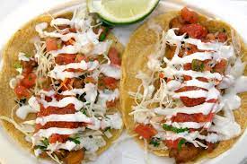 Make the fish taco sauce. Los Mariscos Nut Free New York