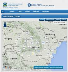 Prognoza meteo pe oră, alertele meteorologice cele mai rapide. Site Ul Administratiei Nationale De Meteorologie Map Map Screenshot