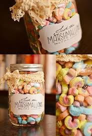 And For A Kid Or A Kid At Heart Give A Jar Of Just The Lucky Charms Marshmallows Diy Food Gifts Diy Gifts In A Jar Jar Gifts