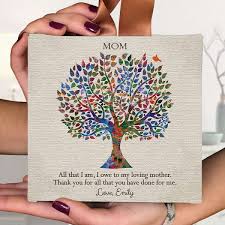 Buy mom something she'll look at every day (and every hour, really), like a personalized iphone case. Mothers Day Gift Gift For Mother Personalized Gift Hanging Canvas Ornament Mother Daughter Gift Thank You Gift Recognition Gift 5x5 113 Paper Metal Canvas