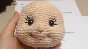 Nose See How The Nose Is Embroidered Knotted And Tails Pulled Inside Head Crochet Doll Pattern Crochet Dolls Crochet Patterns Amigurumi