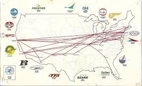 Twa Route Map 1964 Route Map Vintage Airlines Flight Map