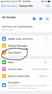 How to search messages on iphone. How To Search Messages From Specific Contact In Whatsapp Iphone Or Ios App