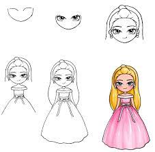 How To Draw Princess Barbie - The Details Instructions