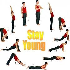 12 Yoga Poses To Look Young Long Time Surya Namaskar Easy Yoga Workouts Yoga surya namaskar