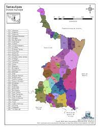 Gobierno del estado de tamaulipas. Mapa Para Imprimir De Tamaulipas Mapa En Color De Los Municipios De Tamaulipas Inegi De Mexico Mapas Interactivos
