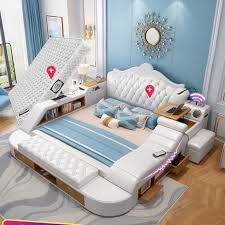 أثاث غرفة نوم فاخرة متعددة الوظائف سرير ملكي مزدوج مع مرتبة مجموعات غرفة النوم Aliexpress