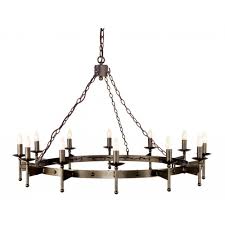 Very Large Medieval Wrought Iron Chandelier On Chains Circular 12 Lights Shop wayfair for the best large circular chandelier.