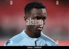 Michael Kayode of ACF Fiorentina in action during the Serie A TIM match  between SSC Napoli and ACF Fiorentina at Stadio Diego Armando Maradona,  Napoli Stock Photo