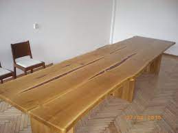 Live Edge Oak Dining Conference Table Live Edge Oak Table Oak Table Conference Table