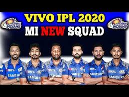 Mumbai Indians New And Final Squad 2020 Mumbai Indians Mumbai Indians Ipl Australia Cricket Team