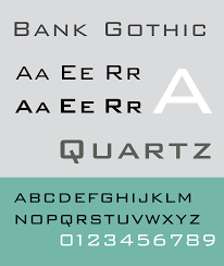 32 free bank gothic fonts. Bank Gothic Wikipedia