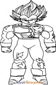 Printable dragon ball z online coloring page. Picture To Color Vegeta Dragon Ball Z Free Kids Coloring Pages Printable