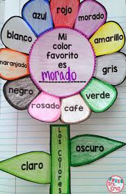 Spanish Interactive Notebook Activity Los Colores Spanish Interactive Notebook Activities Spanish Interactive Notebook Spanish Basics