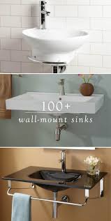 When You Remodel Your Small Bathroom Use One Of These 100 Wall Mount Sinks From Signature H Wall Mounted Bathroom Sinks Wall Mount Sinks Small Bathroom Sinks