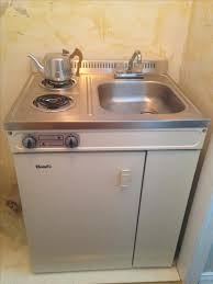 compact fridge/freezer/stove/sink
