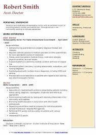 Write your doctor resume objective or summary last. Doctor Resume Samples Qwikresume