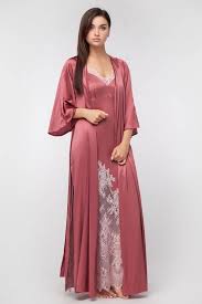 Camisola Longa Com Robe Para Maternidade Pin Em Satinny