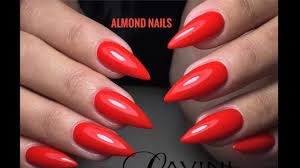 Red Nails Art Almond Shape Youtube Removing acrylic nails can be challenging because of how strong the adhesive is.