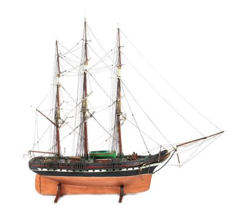 A good 19th century sailor-made model of the East Indiaman Thomas Coutts 1817. 49x44x19ins. (125x112x48cm) - Bonhams