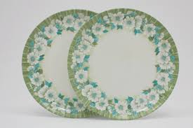 Check spelling or type a new query. Vintage Laguna Melmac Dinner Plates Teal Blue And Avacado Green Floral Pattern 2 Pieces High Country Vintage