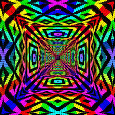 Automata Fractal Art Rainbow Pattern Psychedelic Art