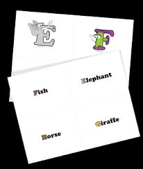 Use alphabet cards to play word. Free Printable Alphabet Flash Cards Alphabetimals Animal Dictionary