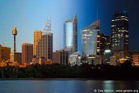 Sydney City At Night And Sunset Sydney New South Wales Australia Sydney City Night City City Pictures
