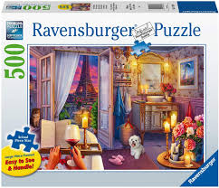 Each puzzle measures 19.7*19.7(50*50 cm.) when complete. Ravensburger 16789 Cozy Bathroom Every Piece Is Unique Softclick Technology Means Pieces Fit Together Perfectly 500 Pc Puzzles Large Format For Adults Toys Games Puzzles Femsa Com