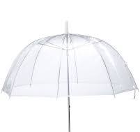 6 Pack Clear Automatic Umbrellas - Lightweight Transparent Dome Rain  Umbrellas With Easy Grip