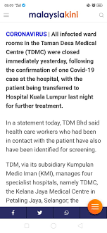 Taman desa medical centre is wholly owned by tdmc hospital sdn bhd (formerly known as pelangi enterprise sdn bhd), a 100% bumiputra company. Noor Hisham Abdullah On Twitter Yes If We Have Sporadic Cases