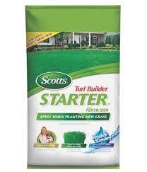 Scotts 21814 Turf Builder Starter Fertilizer 14m In 2021 Turf Builder Scott Lawn Care Lawn Fertilizer