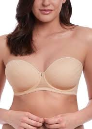 Freya Cameo Deco Strapless Bra Sand 30d Www Silksboutique Com