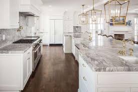 White And Gray Kitchen With Antique Brass Lanterns Timeless Kitchen Beautiful Kitchens Kitchen Models